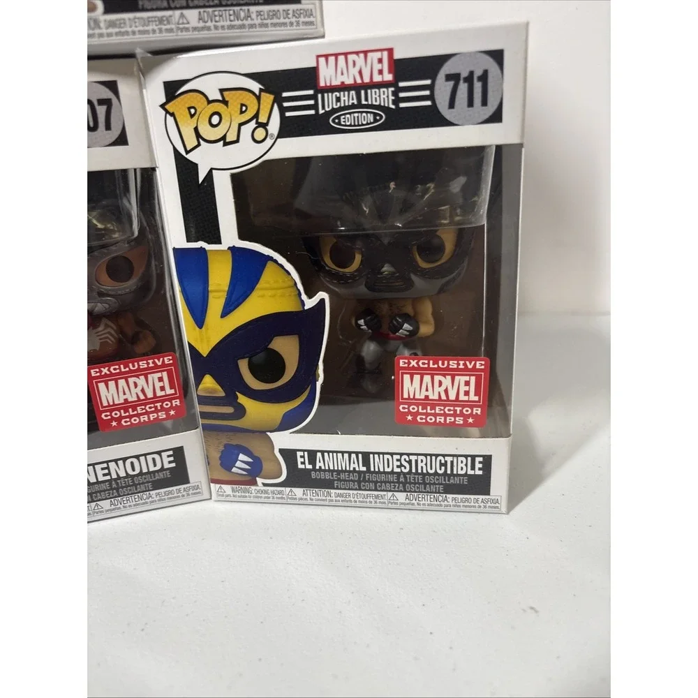 Funko Pop! X3 Marvel Lucha Libre El Venenoide 707 El Aracno 706 El Animal 711